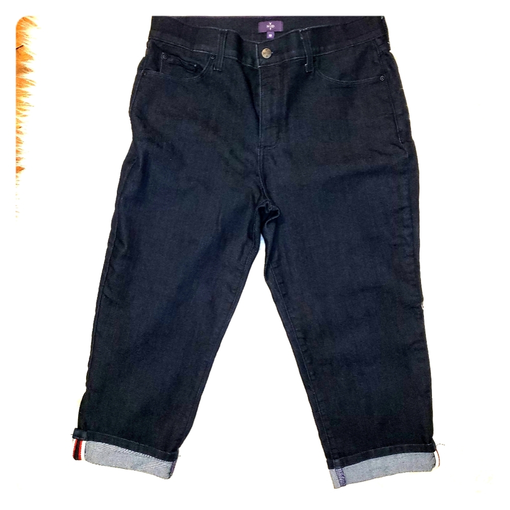 NYDJ cuffed crop jeans size 10